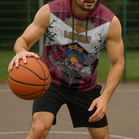 Personalized Latvia Sleeveless Hoodie Symbol With Latvians Patterns - Wonder Print Shop