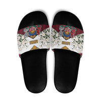 Latvia Slide Sandals Symbol With Latvians Patterns - Wonder Print Shop