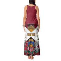 Personalized Latvia Tank Maxi Dress Symbol With Latvians Patterns - Wonder Print Shop