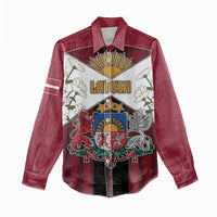 Personalized Latvia Women Casual Shirt Symbol With Latvians Patterns - Wonder Print Shop