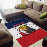 France Christmas Area Rug Pere Noel And Pere Fouettard - Wonder Print Shop