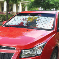 France Christmas Auto Sun Shade Pere Noel And Pere Fouettard - Wonder Print Shop