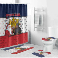 France Christmas Bathroom Set Pere Noel And Pere Fouettard - Wonder Print Shop
