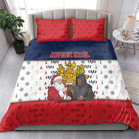 France Christmas Bedding Set Pere Noel And Pere Fouettard - Wonder Print Shop