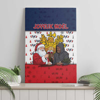 France Christmas Canvas Wall Art Pere Noel And Pere Fouettard - Wonder Print Shop