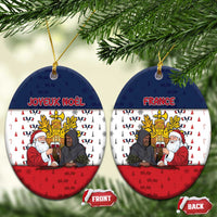 France Christmas Ceramic Ornament Pere Noel And Pere Fouettard - Wonder Print Shop