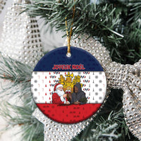 France Christmas Ceramic Ornament Pere Noel And Pere Fouettard - Wonder Print Shop