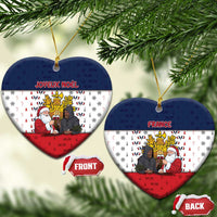 France Christmas Ceramic Ornament Pere Noel And Pere Fouettard - Wonder Print Shop