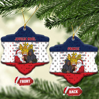 France Christmas Ceramic Ornament Pere Noel And Pere Fouettard - Wonder Print Shop