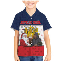 France Christmas Family Matching Mermaid Dress and Hawaiian Shirt Pere Noel And Pere Fouettard - Wonder Print Shop