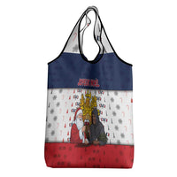 France Christmas Grocery Bag Pere Noel And Pere Fouettard - Wonder Print Shop