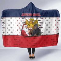 France Christmas Hooded Blanket Pere Noel And Pere Fouettard - Wonder Print Shop