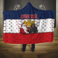 France Christmas Hooded Blanket Pere Noel And Pere Fouettard - Wonder Print Shop