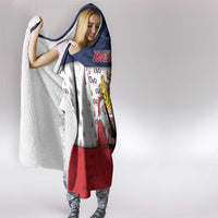 France Christmas Hooded Blanket Pere Noel And Pere Fouettard - Wonder Print Shop