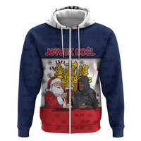 France Christmas Hoodie Pere Noel And Pere Fouettard - Wonder Print Shop
