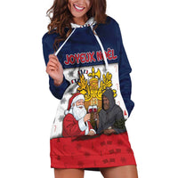 France Christmas Hoodie Dress Pere Noel And Pere Fouettard - Wonder Print Shop