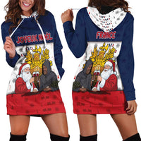 France Christmas Hoodie Dress Pere Noel And Pere Fouettard - Wonder Print Shop