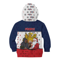 France Christmas Kid Hoodie Pere Noel And Pere Fouettard - Wonder Print Shop