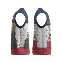 France Christmas Knitted V-Neck Vest Pere Noel And Pere Fouettard - Wonder Print Shop