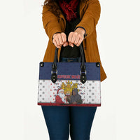 France Christmas Leather Bag Pere Noel And Pere Fouettard - Wonder Print Shop