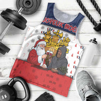 France Christmas Men Tank Top Pere Noel And Pere Fouettard - Wonder Print Shop