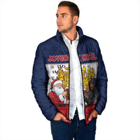 France Christmas Padded Jacket Pere Noel And Pere Fouettard - Wonder Print Shop
