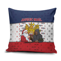 France Christmas Pillow Cover Pere Noel And Pere Fouettard - Wonder Print Shop