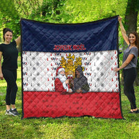 France Christmas Quilt Pere Noel And Pere Fouettard - Wonder Print Shop