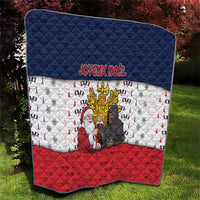 France Christmas Quilt Pere Noel And Pere Fouettard - Wonder Print Shop
