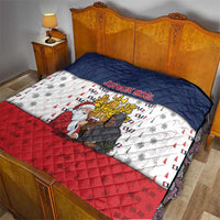 France Christmas Quilt Pere Noel And Pere Fouettard - Wonder Print Shop