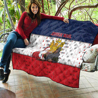 France Christmas Quilt Pere Noel And Pere Fouettard - Wonder Print Shop