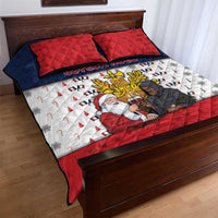 France Christmas Quilt Bed Set Pere Noel And Pere Fouettard - Wonder Print Shop
