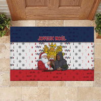 France Christmas Rubber Doormat Pere Noel And Pere Fouettard - Wonder Print Shop