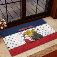 France Christmas Rubber Doormat Pere Noel And Pere Fouettard - Wonder Print Shop