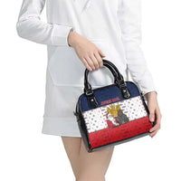 France Christmas Shoulder Handbag Pere Noel And Pere Fouettard - Wonder Print Shop