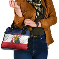 France Christmas Shoulder Handbag Pere Noel And Pere Fouettard - Wonder Print Shop