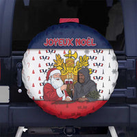 France Christmas Spare Tire Cover Pere Noel And Pere Fouettard - Wonder Print Shop