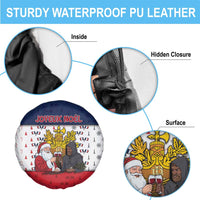 France Christmas Spare Tire Cover Pere Noel And Pere Fouettard - Wonder Print Shop
