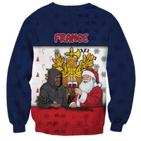 France Christmas Sweatshirt Pere Noel And Pere Fouettard - Wonder Print Shop