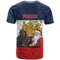 France Christmas T Shirt Pere Noel And Pere Fouettard - Wonder Print Shop
