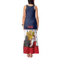 France Christmas Tank Maxi Dress Pere Noel And Pere Fouettard - Wonder Print Shop