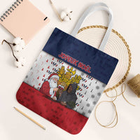 France Christmas Tote Bag Pere Noel And Pere Fouettard - Wonder Print Shop