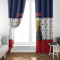 France Christmas Window Curtain Pere Noel And Pere Fouettard - Wonder Print Shop