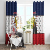 France Christmas Window Curtain Pere Noel And Pere Fouettard - Wonder Print Shop