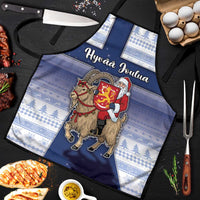 Finland Christmas Apron Joulupukki With Coat Of Arms - Wonder Print Shop