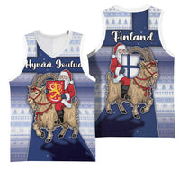 Finland Christmas Basketball Jersey Joulupukki With Coat Of Arms - Wonder Print Shop