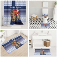 Finland Christmas Bathroom Set Joulupukki With Coat Of Arms - Wonder Print Shop