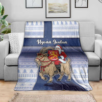 Finland Christmas Blanket Joulupukki With Coat Of Arms - Wonder Print Shop