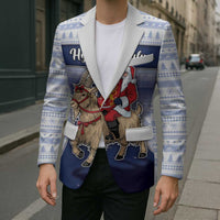 Finland Christmas Blazer Joulupukki With Coat Of Arms - Wonder Print Shop