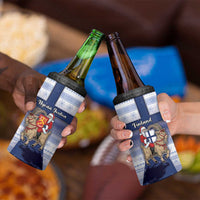 Finland Christmas 4 in 1 Can Cooler Tumbler Joulupukki With Coat Of Arms - Wonder Print Shop